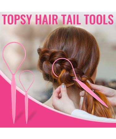TsMADDTs 1000pcs Clear Small Rubber Elastics with Hair Loop Styling Tool Set,1000pcs Rubber Hair Ties 2Pcs French Braid Tool Loop 1Pcs Rat Tail Combs for Braiding Styling,Pink A-Clear TsMADDTs 1000pcs Clear Small Rubber Elastics with Hair Loop Styling Tool Set,1000pcs Rubber Hair Ties 2Pcs French Braid Tool Loop 1Pcs Rat Tail Combs for Braiding Styling,Pink A-Clear