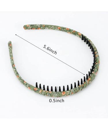 AMCAMI 6-Piece Non-Slip Comb Headbands for Women - Resin Hair Bands Hoop for Makeup and Washing - Hair Accessories for Girls - Buy Online on GoSupps.com
