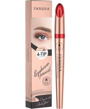  Anifer Anifer Light Brown Microblading Liquid Eyebrow Pencil - Waterproof Long Lasting Natural Four Teeth Tip.(Light Brown/Light - Buy Online on GoSupps.com