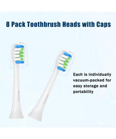 MEKAJUS Replacement Toothbrush Heads for Philips Sonicare - 8 Pack - Professional Electric Toothbrush Heads - Compatible with Sonic Care - Buy Online on GoSupps.com
