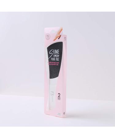 F3 Systems S-Line Emery Foot File | Double-Sided Pedicure Tool for Cracked Heels | Ergonomic Design, 1 Count - Buy Online on GoSupps.com