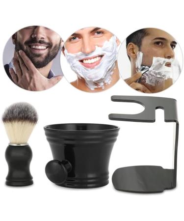 Premium Shaving Brush Set - Complete Men's Shaving Kit with Stand Soap Bowl & Grooming Essentials for Optimal Results - Buy Online on GoSupps.com