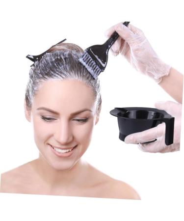 Bol De Teinture Pour Cheveux 4 Pcs En Plastique Noir Poign e Anti-statique Pour Salon Professionnel Et Usage Personnel - Buy Online on GoSupps.com