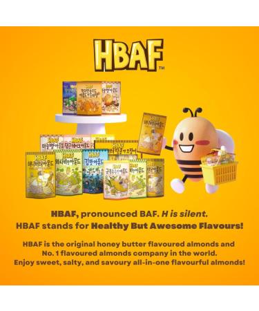 HBAF Roasted Almonds Honey Butter Sweet and Savoury Nuts Snack Pack from South Korea 190g - Buy Online on GoSupps.com