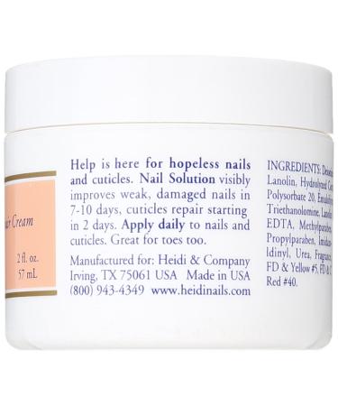 HEIDI'S Nail Strengthener & Cuticle Repair Creme - 2 oz | Strengthen Weak Nails, Repair Cuticles - Buy Online on GoSupps.com