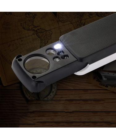 Magnifying Glasses for Hobbies Reading Magnifier 30/60/90 Times Magnifying Glass Counterfeit Light LED Lighting Pull High-Definition High Magnification Magnifying Glass Vision - Buy Online on GoSupps.com