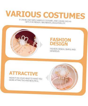 Beavorty 1 Pair Rabbit Ball Pair Clip plush ball hairpin dangle tassel barrette japanese hair sticks floral tassel hair clips chinese style hair clips Imitation pearls China Hanfu girl - Buy Online on GoSupps.com