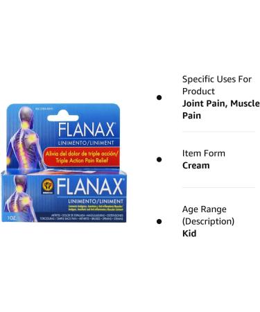 Flanax Pain Relief Cream 1oz | Fast-Acting Muscle & Joint Pain Relief - Buy Online on GoSupps.com