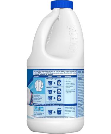 Clorox Splash-Less Bleach - 40oz, Pack of 2 | Disinfecting Formula Kills 99.9% Bacteria & Viruses - Buy Online on GoSupps.com