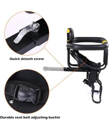 Lixada Bike Baby Seat - Front Safety Carrier with Back Rest and Foot Pedals - Buy Online on GoSupps.com