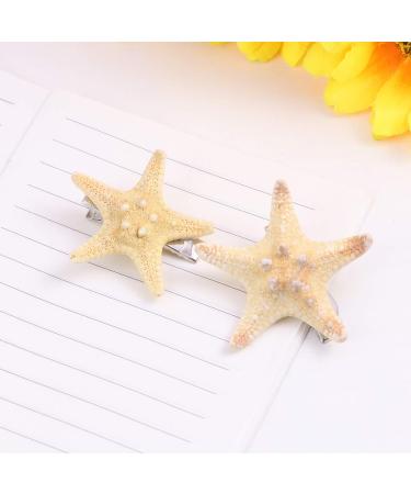 4-Pack Seafare Shell Hair Clips - Mermaid-Inspired Hairpins for Beach Style | Unique Star Hair Accessories - Buy Online on GoSupps.com