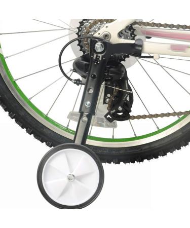 dgyl88 Bicycle Training Wheels, Variable Speed Bike Training Wheels Bicycle Stabilizers Mounted Kit for Kids Variable Bike of 16 18 20 22 24 Inch(1 Set) black