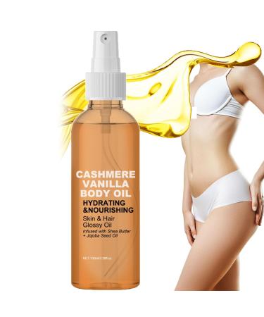 Vanilla Cashmere Body Oil, Body Oil 100 ml, Vanilla Oil - Organic Vanilla Oil - Face Oil Body Protective Smoothing/Nourishing (1)