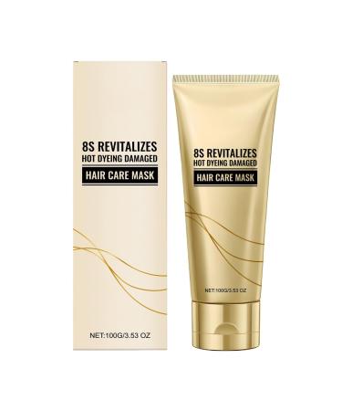 Mask For Damaged Hair | 100g Repair Hair Mask - Curl Frizz Care Daily Care Home Travel Anti-Frizz Fast Solution