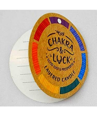 Buy Chakra & Luck Premium Seven Chakras Layered Candle | Enhance Positivity & Meditation | International Shipping Available - Buy Online on GoSupps.com