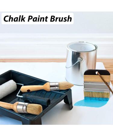 3PC Chalk and Wax Paint Brush Set for DIY Projects | Large Painting and Waxing Tool with Smooth Natural Bristles | Ideal for Milk Paint, Folk Art, Home D cor, Furniture, Wood Projects, and Stencils | Reusable - Buy Online on GoSupps.com