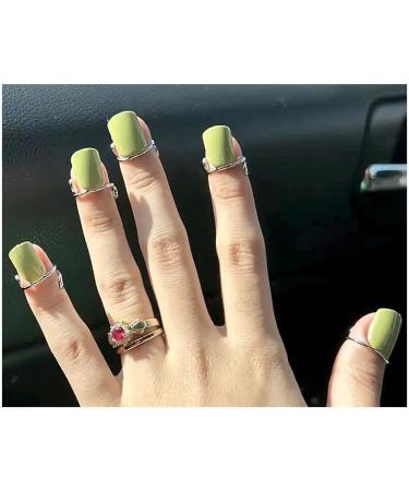 fdsmall Wudu Nail Rings Adjustable Fingernail Rings Reusable Metal Finger Nail Rings for Women No Glue Nails Jewelry Fingertip Gift Decorations for Wearing Manicure Nails (Gold) - Buy Online on GoSupps.com