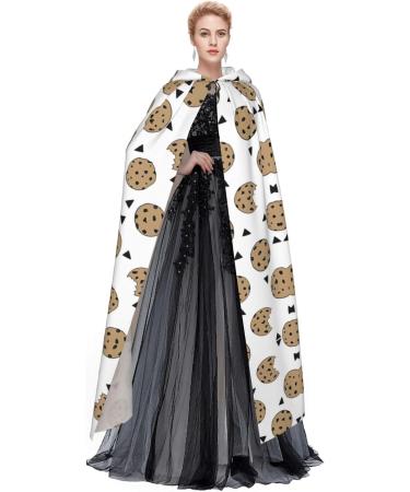 YYHHAOFA Halloween Adult Hooded Cloak - Cosplay Party Costume for Men and Women Cookies Food Chocolate Chip Biscuits Cookies Food Chocolate Chip Biscuits One size - Buy Online on GoSupps.com