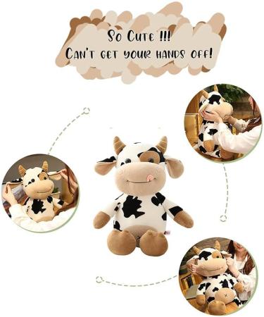 Cow Plush Toy 40cm - Soft Stuffed Animal Pillow Doll for All Ages & Occasions - Buy Online on GoSupps.com