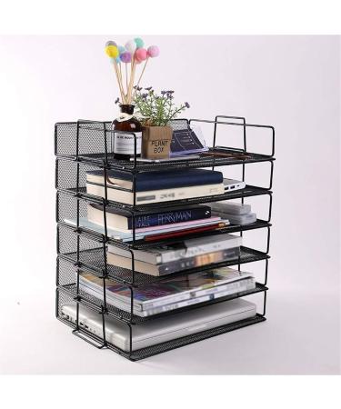 Storage Rack/File Holder Magazine File Rack Desk Organizers and Accessories Letter Trays - Metal Mesh File Holder Organizer Office School