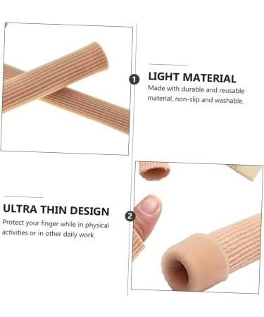 DOITOOL 2pcs Gel Finger Toe Silicone Bandages Thumb Protector - Flesh Color - Buy Online on GoSupps.com