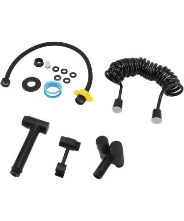 High Pressure Toilet Bidet Sprayer Kit - Modern Brass Toilet Spray for Women - Black Bathroom Fixture - International Shipping Available - Buy Online on GoSupps.com