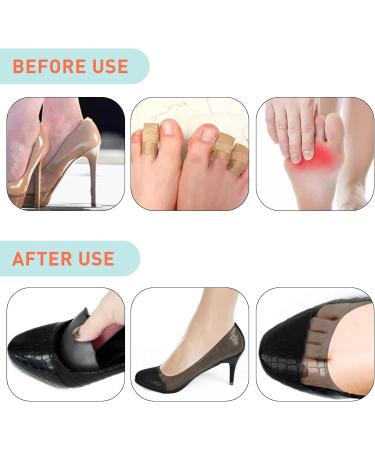 UamGlsob Shoe Filler Inserts - 3 Pairs Toe Cushion Insoles for Loose Shoes Half-Size Adjusters for Sneakers Heels Flats & Boots (Black) - Fit Any Shoe Perfectly - Buy Online on GoSupps.com
