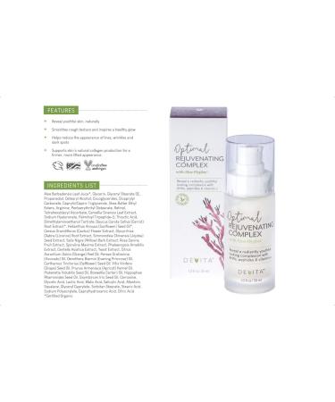 DeVita Optimal Rejuvenating Complex with AloeHyplex 30ml | Vegan Age-Defying Serum with Retinol, DMAE, and Hyaluronic Acid | Reduces Fine Lines and Wrinkles - Buy Online on GoSupps.com