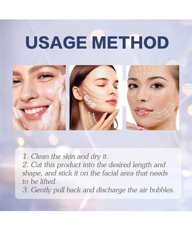 Dajidafu 60 Pieces Women Face Lifting Wrinkle Patch Home Traveling Chin Forehead Anti-aging Anti-wrinkle Stickers Skin Care - Buy Online on GoSupps.com