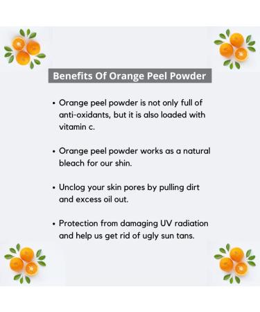 SVATV Orange Peel Powder 227g - Face Brightening, Skin Lightening, Deep Cleansing, Pore Minimizing with Vitamin C for Skin & Hair - Buy Online on GoSupps.com