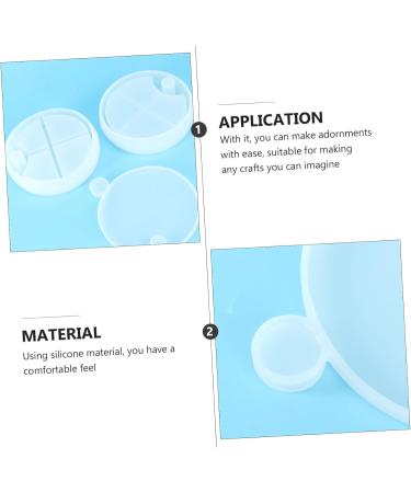 Operitacx 6pcs box Jewelry Container Diy Storage Molds Epoxy White Mold Casting for Pretty Useful Manual White 10.8X10.8CM - Buy Online on GoSupps.com