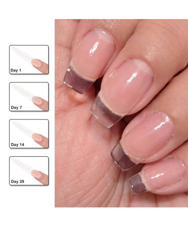 AIMANGO Clear Gel Builder Base Nail Kit - 3 in 1 Builder Gel for Nails, Base Coat & Strengthening - 30g Nail Extension Gel Set for Manicures with 20Pcs Forms and Brush - Buy Online on GoSupps.com