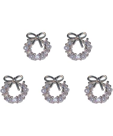 FEIlei Crown Nail Art Charms Zircon Nail Rhinestones Alloy Butterfly-Nail Crystal-Pearl - Buy Online on GoSupps.com