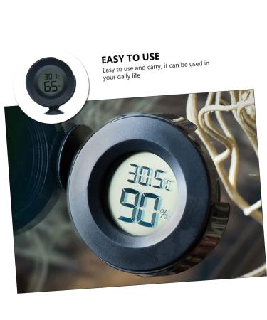 Yardwe 3 Pcs Thermometer Reptilians Mini Turtles Room Digital Turtle Hygrometer Pet Animal Blackx3pcs 6.5X6.5X3cmx3pcs - Buy Online on GoSupps.com