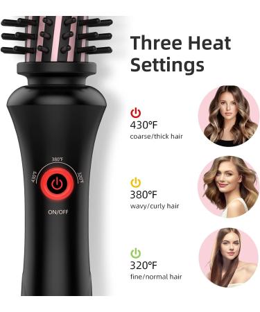 YEEGOR Ionic Curling Iron Brush 1 Inch - Ceramic Tourmaline, Anti-Scald, Instant Heat Up - for Short/Shoulder-Length Hair - Dual Voltage Travel Curling Brush - Buy Online on GoSupps.com