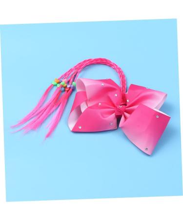 FRCOLOR Colourful Headgear Hair Accessories for Girls Fake Braid Headdress Hair Bobbles for Girls Bow Ponytail Holder Hair Accessories for Braids Tiara Elastic Band Twist Child - Buy Online on GoSupps.com