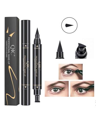 Winged Eyeliner Stamp Dual Ended Liquid Eyeliner Pen - Waterproof & Smudge-proof - Black - 1 Count - Buy Online on GoSupps.com