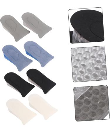 FOMIYES Invisible Heightening Insoles - 4 Pair Shoe Cushions for Extra Height | Black 11x7CM | International Shipping Available - Buy Online on GoSupps.com