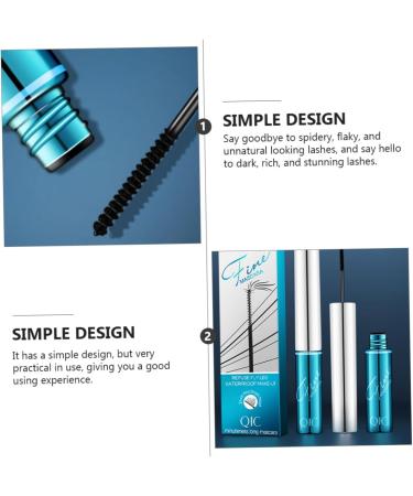 WOONEKY 2pcs Extra Fine Mascara Lash Mascara Waterproof Black Mascara Waterproof Mascara :  - Buy Online on GoSupps.com