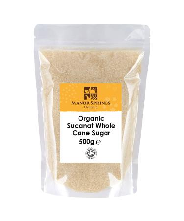Organic Sucanat Soft Whole Cane Sugar (Panela Brown Rapadura) 500g by Manor Springs Organic
