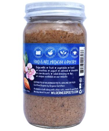 Wilderness Poets Raw Almond Butter 16 oz - Organic & Creamy Nut Butter - Buy Online on GoSupps.com