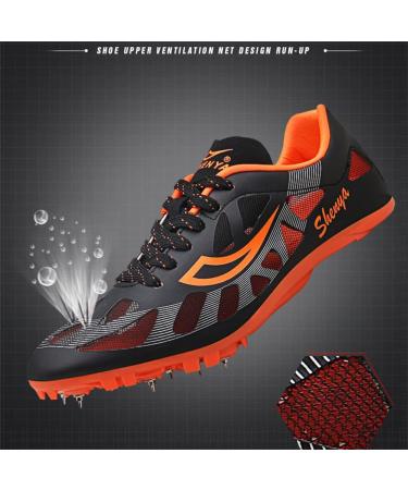 Ailishabroy Track and Field Spikes Shoes - Unisex Professional Running Nail Spikes - Size 9.5 - Black - Buy Online on GoSupps.com