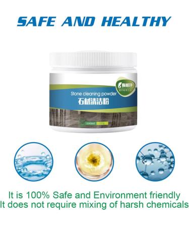 2 Stone Cleaning Powder | Multi-Purpose Marble Cleaners Porcelain Cleaner for Bathroom for Sink Wall Tile Granite Natural Stone - Buy Online on GoSupps.com