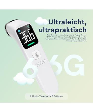 Buy Contactless Infrared Thermometer for Babies Children & Adults | High Accuracy Fever Alarm & LED Display - Buy Online on GoSupps.com