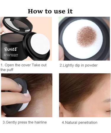 KARLOR Hair Root Powder Hairline Powder Hair Concealer Natural Hair Thickening Hair Make-Up Invisible Hair Thickening for Women and Men (Dark Brown) - Buy Online on GoSupps.com