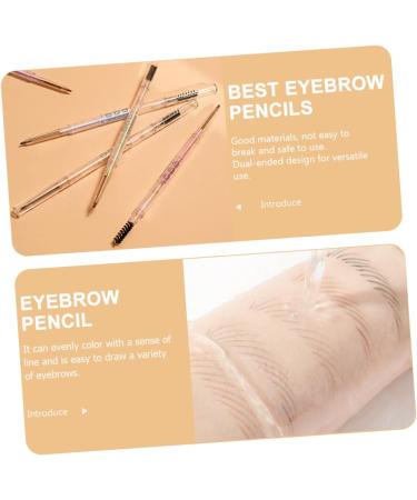 Baluue 5pcs Pencils with Eyebrow Pencil Hair Double Bun Eyebrow Pens Eyebrow Makeup Pencils Paste - Buy Online on GoSupps.com