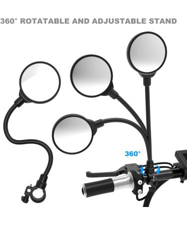 ROYOR 360 Adjustable Bike Mirrors for Handlebars - Rearview Mirror for Electric, Mountain, and Road Bikes - Buy Online on GoSupps.com