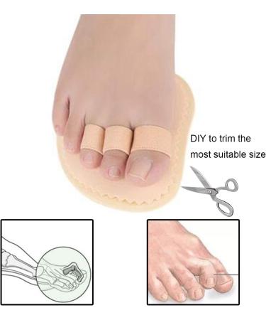 Toe Straightener Corrector for Claw Toe, Mallet Toe, and Contracted Toe - 1 Pair with 3 Holes - Hammer Toe Splint for Toe Alignment - Buy Online on GoSupps.com