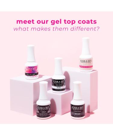 Kiara Sky Professional Nails Soak Off Gel Polish 0.5 fl oz - Non Wipe Top Coat - Buy Online on GoSupps.com