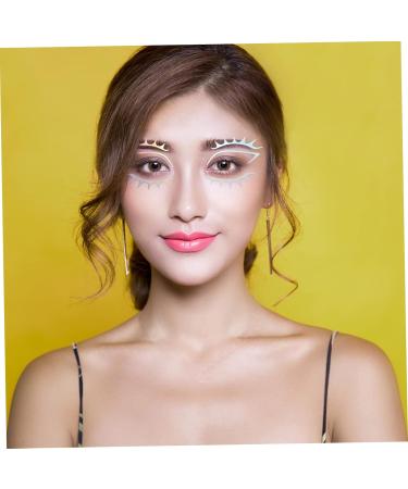 HAPINARY 6pcs Iridescent Eyeliner Face Eye Liner Makeup Sticker Eyeshadow Eye Decals Transfer Glue - Buy Online on GoSupps.com